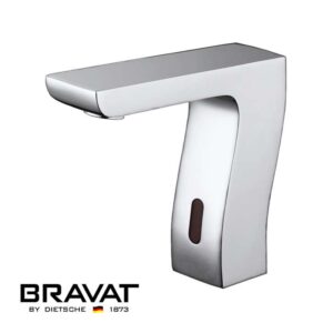 Bravat Trio Commercial Automatic Motion Chrome Sensor Faucets in Chrome