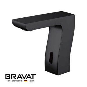 Bravat Trio Commercial Automatic Motion Sensor Faucet Matte Black Finish
