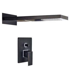 Fontana Fiego Matte Black 2 way Function Shower Set