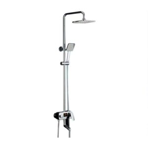 Fontana Renaldo Chrome Temperature Control Color Changing Led Shower Set