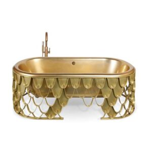 Fontana Atlanta Gold Luxury Indoor Bathong Bathbour